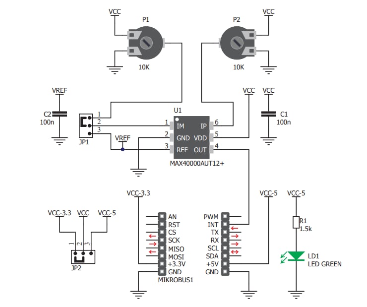 Schematic - Mikroe MIKROE-3036 Nano Power 2 Click